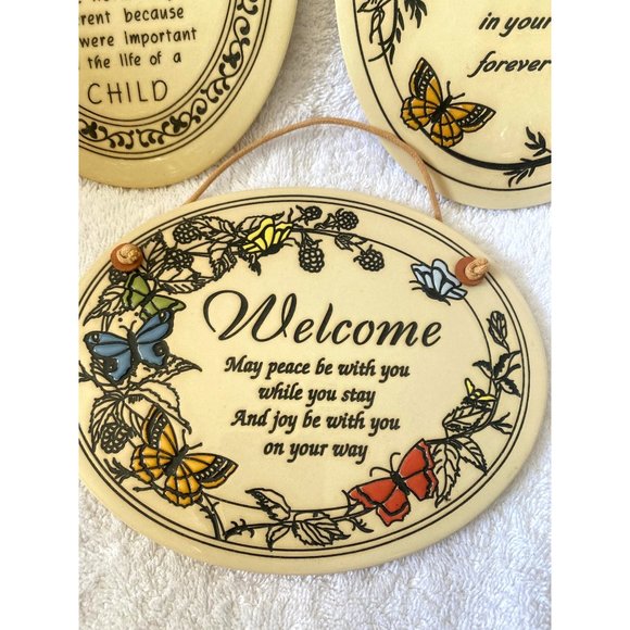 Vintage Genuine Handcrafted Trinity Pottery Wall Display Plaques - Picture 2 of 8